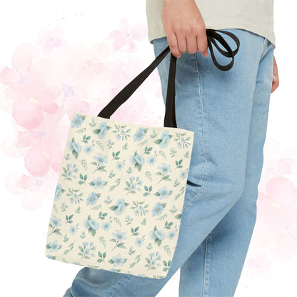 Floral Tote Bag, Stylish Shopper Bag, Reusable Grocery Tote, Floral Print Accessory, Ideal Gift for Her