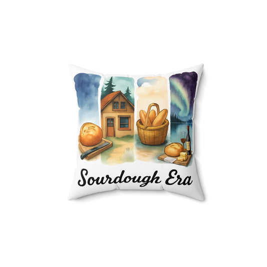 Sourdough Era Pillow, Cozy Home Decor, Bread Lover Gift, Farmhouse Accent, Kitchen Decoration. Homestead Gift,