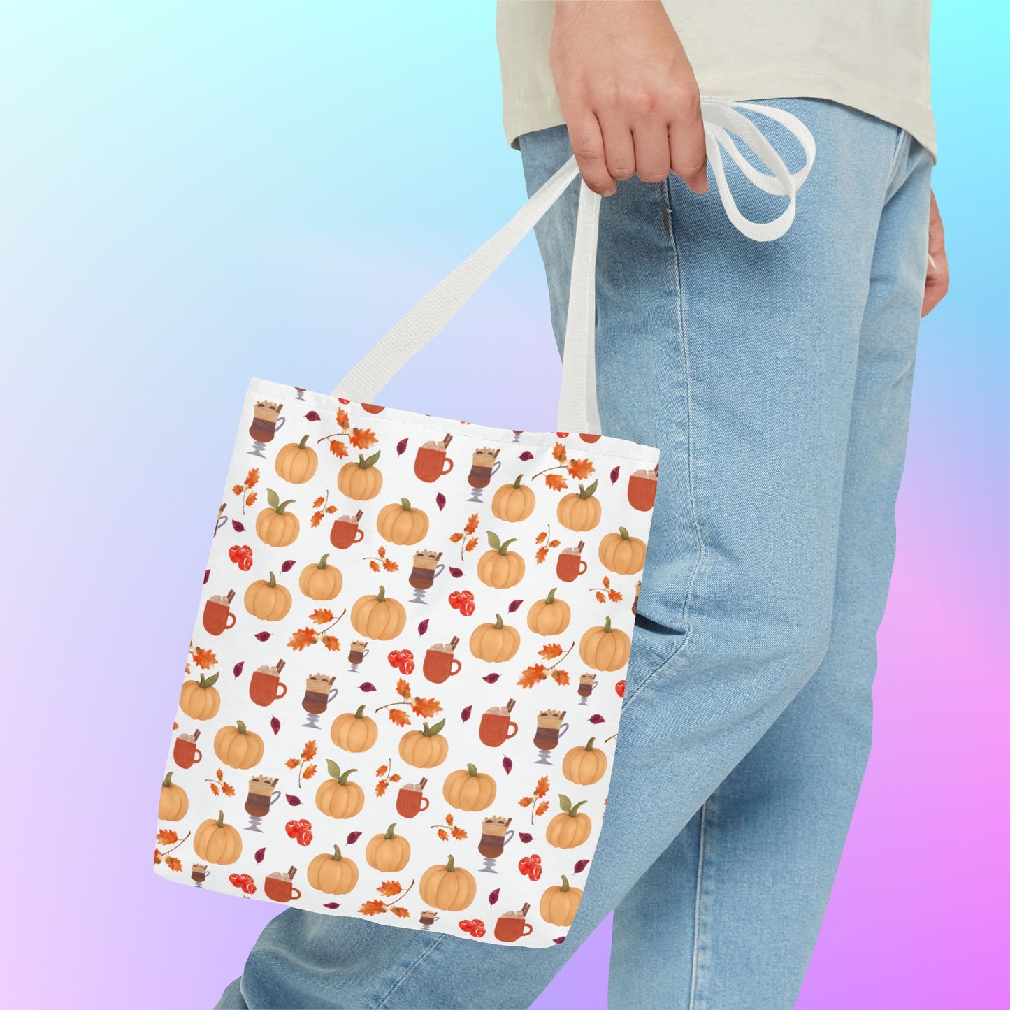 Autumn Harvest Tote Bag, Fall Accessories, Pumpkin Tote, Seasonal Shopping Bag, Thanksgiving Gift, Homestead Tote Bag