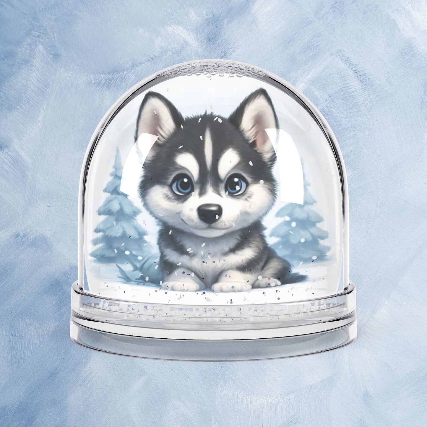 Husky Snow Globe, Winter Decor, Dog Lover Gift, Christmas Keepsake, Frozen Wonderland, Holiday Home Accent
