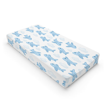 Whimsical Airplane Baby Changing Pad Cover | Nursery Decor, Baby Shower Gift, Airplane Nursery, Travel Theme, Boys Room, Stylish Parenting