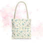 Floral Tote Bag, Stylish Shopper Bag, Reusable Grocery Tote, Floral Print Accessory, Ideal Gift for Her