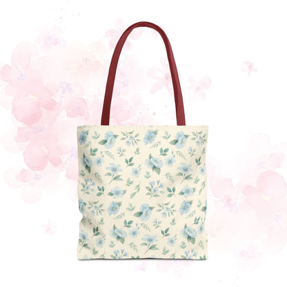Floral Tote Bag, Stylish Shopper Bag, Reusable Grocery Tote, Floral Print Accessory, Ideal Gift for Her