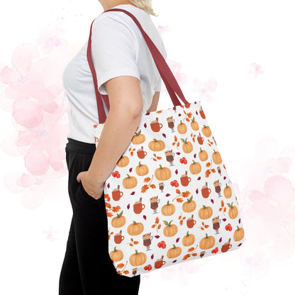 Autumn Harvest Tote Bag, Fall Accessories, Pumpkin Tote, Seasonal Shopping Bag, Thanksgiving Gift, Homestead Tote Bag