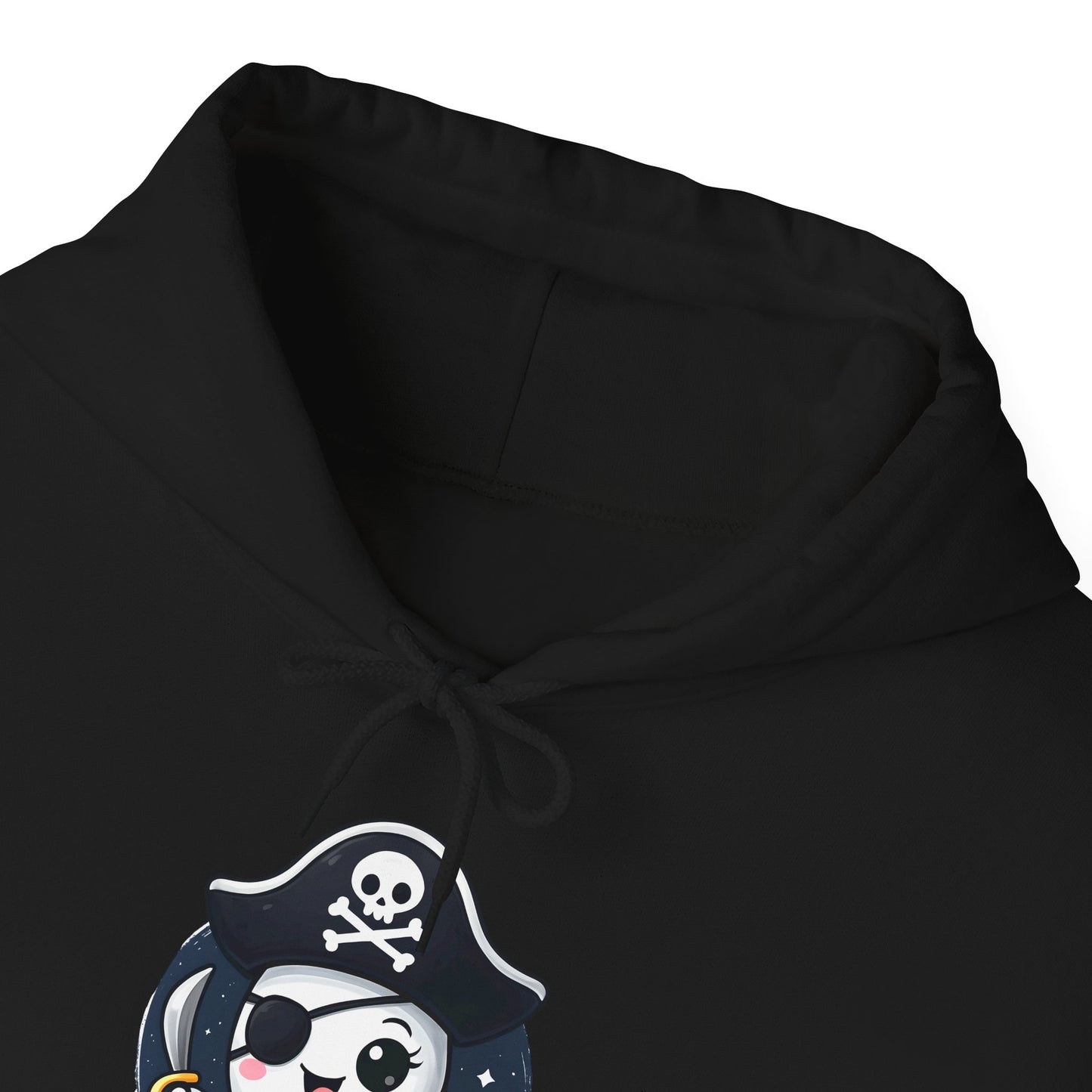 Pirate Ghost Hoodie, Cozy Hooded Sweatshirt for Halloween, Unisex Casual Wear, Cute Gift for Kids and Adults, Spooky Apparel