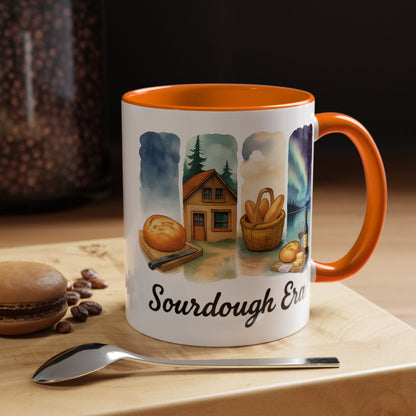 Sourdough Era Coffee Mug, Whimsical Kitchen Decor, Baker Gift, Coffee Lover's Delight, Unique Ceramic Mug, Homestead, Sourdough Starter