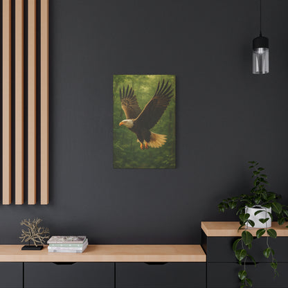 Eagle Poster Art Print, Nature Decor, Wildlife Canvas Wall Art, Home Office Decoration, Gift for Bird Lovers