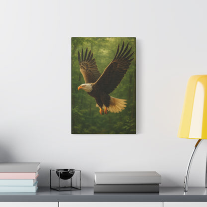 Eagle Poster Art Print, Nature Decor, Wildlife Canvas Wall Art, Home Office Decoration, Gift for Bird Lovers