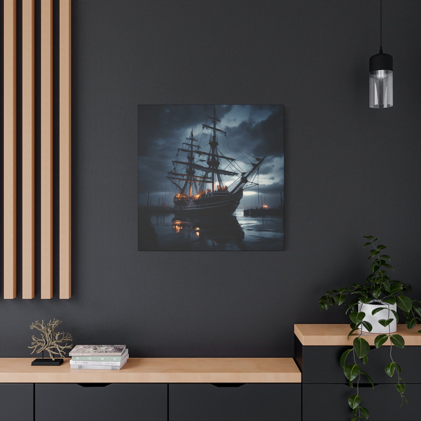 Nautical Canvas Art, Maritime Wall Decor, Boat Lover Gift, Coastal Home Decoration, Unique Gift for Ocean Enthusiasts