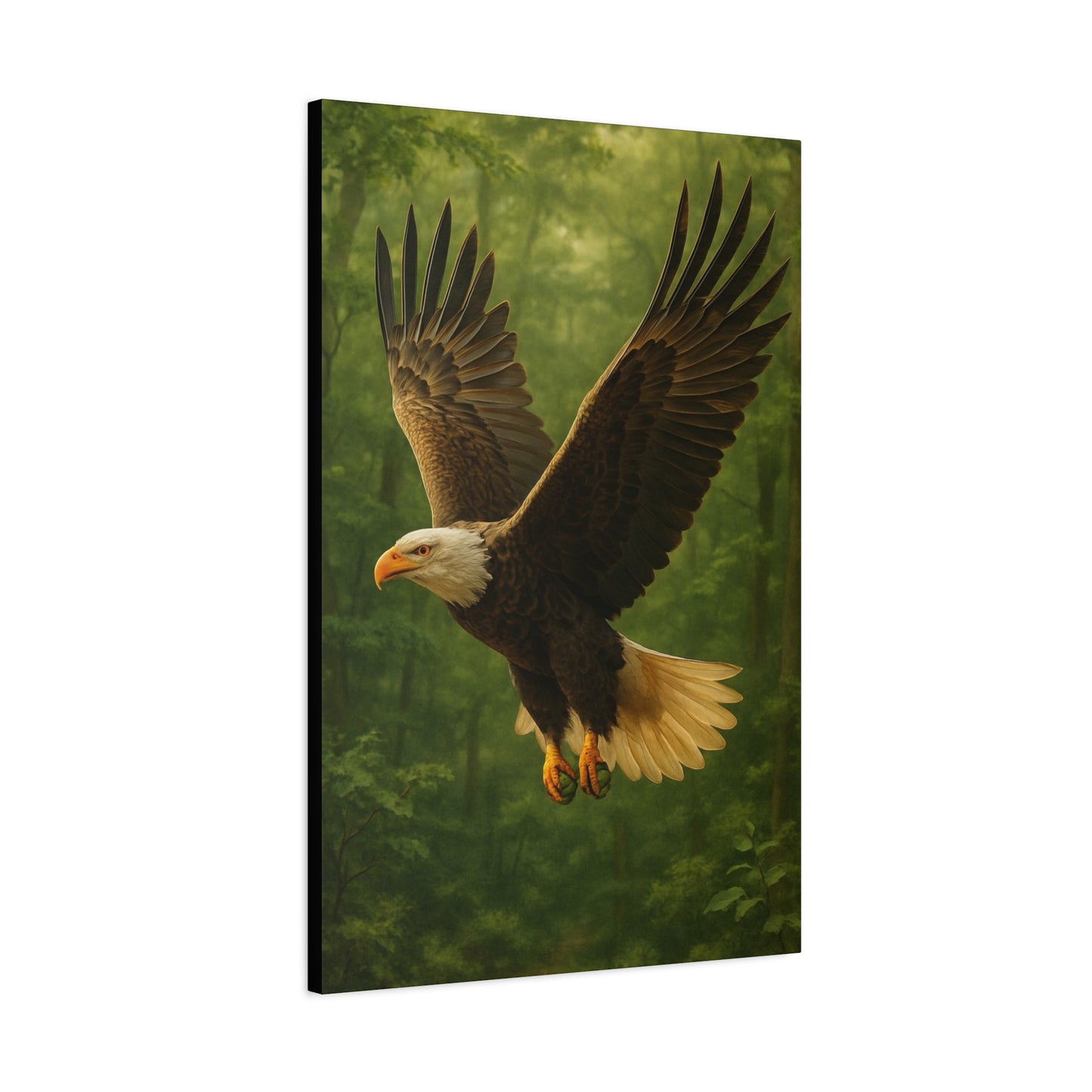 Eagle Poster Art Print, Nature Decor, Wildlife Canvas Wall Art, Home Office Decoration, Gift for Bird Lovers