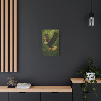 Eagle Poster Art Print, Nature Decor, Wildlife Canvas Wall Art, Home Office Decoration, Gift for Bird Lovers