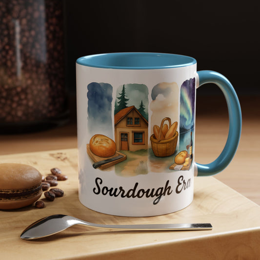 Sourdough Era Coffee Mug, Whimsical Kitchen Decor, Baker Gift, Coffee Lover's Delight, Unique Ceramic Mug, Homestead, Sourdough Starter