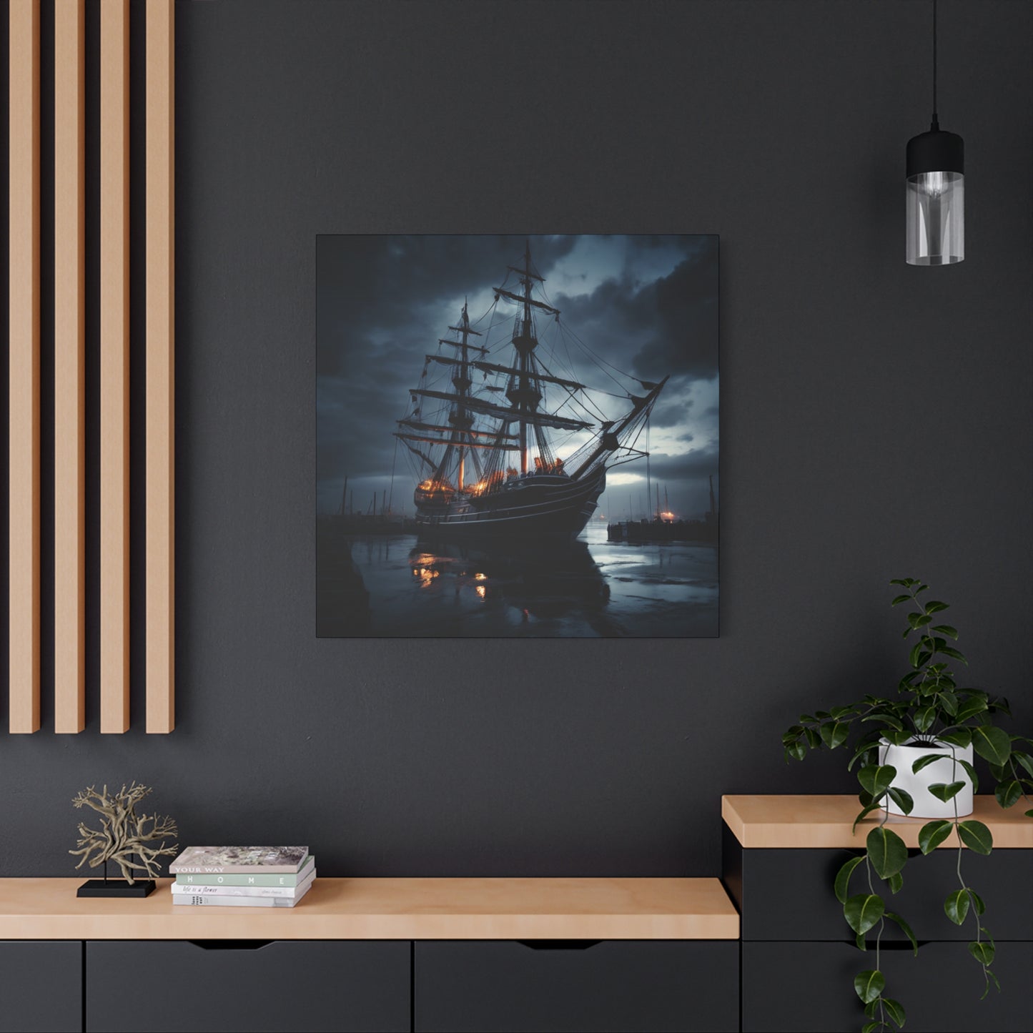 Nautical Canvas Art, Maritime Wall Decor, Boat Lover Gift, Coastal Home Decoration, Unique Gift for Ocean Enthusiasts