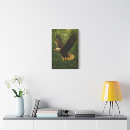 Eagle Poster Art Print, Nature Decor, Wildlife Canvas Wall Art, Home Office Decoration, Gift for Bird Lovers