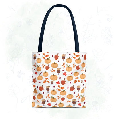 Autumn Harvest Tote Bag, Fall Accessories, Pumpkin Tote, Seasonal Shopping Bag, Thanksgiving Gift, Homestead Tote Bag