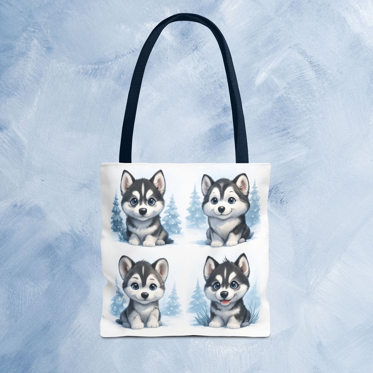 Adorable Husky Dog Tote Bag, Cute Animal Lover Gift, Eco-Friendly Shopping Bag, Stylish Pet Parent Accessory, Ideal for Birthdays, Dog Dad