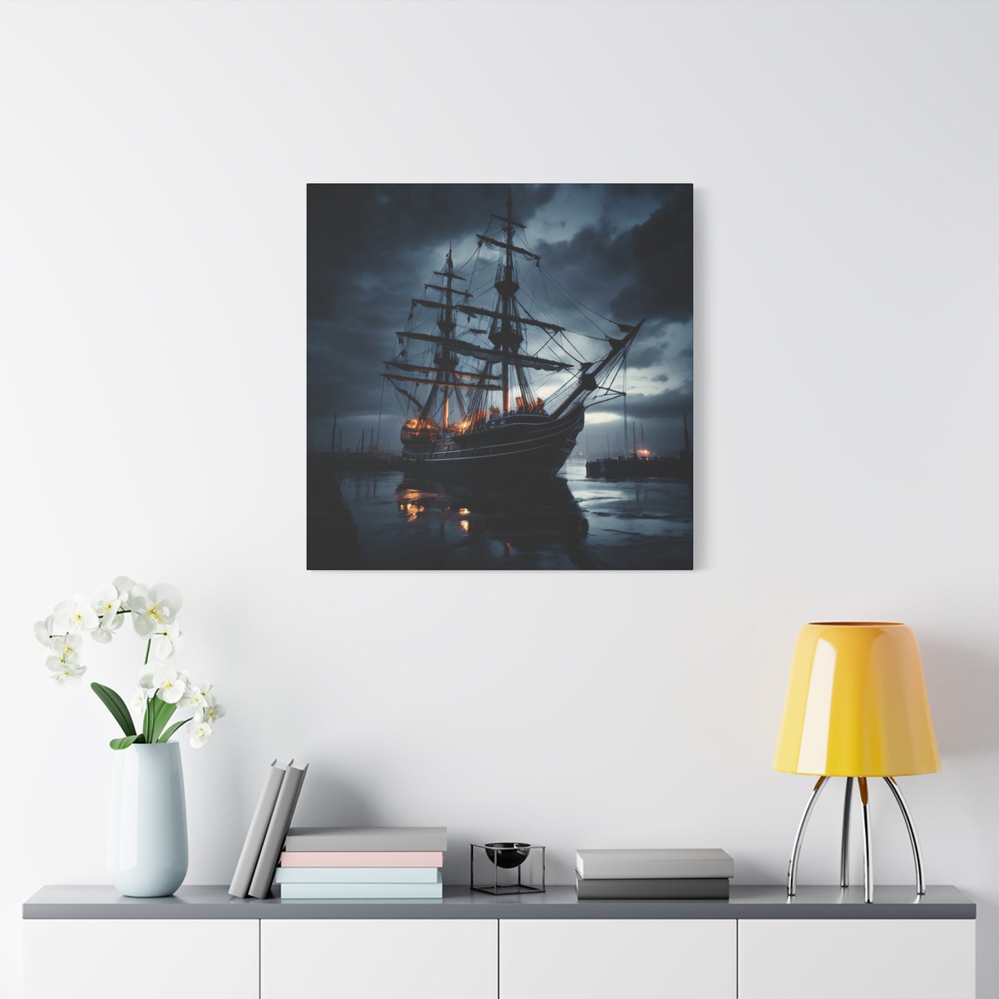 Nautical Canvas Art, Maritime Wall Decor, Boat Lover Gift, Coastal Home Decoration, Unique Gift for Ocean Enthusiasts