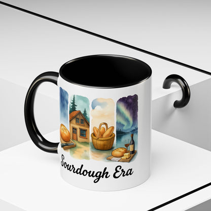 Sourdough Era Coffee Mug, Whimsical Kitchen Decor, Baker Gift, Coffee Lover's Delight, Unique Ceramic Mug, Homestead, Sourdough Starter