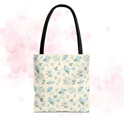 Floral Tote Bag, Stylish Shopper Bag, Reusable Grocery Tote, Floral Print Accessory, Ideal Gift for Her