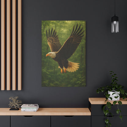 Eagle Poster Art Print, Nature Decor, Wildlife Canvas Wall Art, Home Office Decoration, Gift for Bird Lovers
