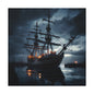 Nautical Canvas Art, Maritime Wall Decor, Boat Lover Gift, Coastal Home Decoration, Unique Gift for Ocean Enthusiasts