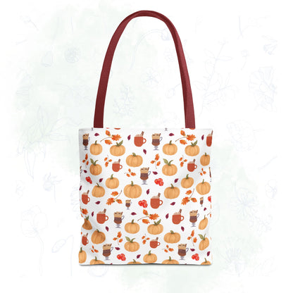Autumn Harvest Tote Bag, Fall Accessories, Pumpkin Tote, Seasonal Shopping Bag, Thanksgiving Gift, Homestead Tote Bag
