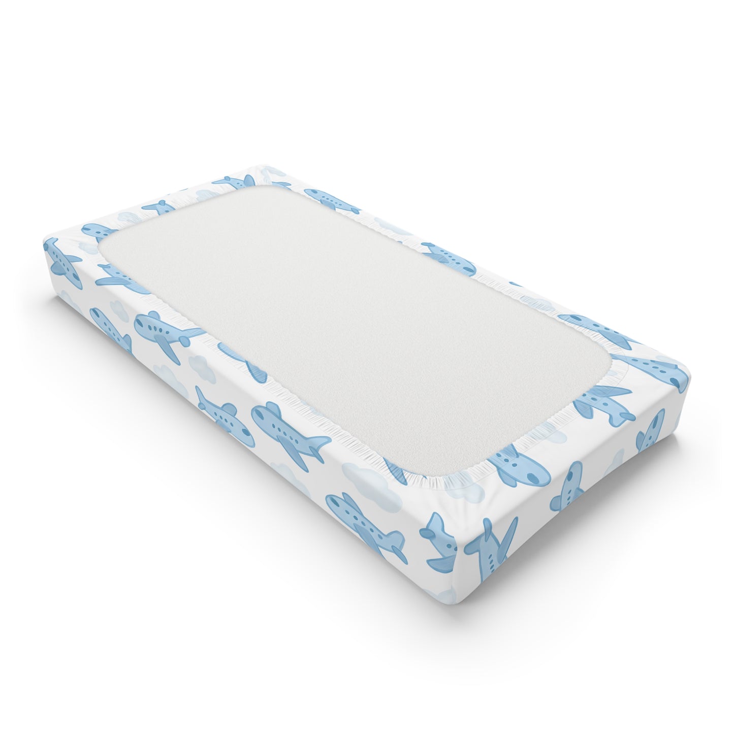 Whimsical Airplane Baby Changing Pad Cover | Nursery Decor, Baby Shower Gift, Airplane Nursery, Travel Theme, Boys Room, Stylish Parenting