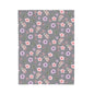 Cozy Floral Velveteen Plush Blanket - Perfect for Home Decor, Gifts, Living Room, Outdoor Picnics, Spring Flower Nursery, Gray Nursery