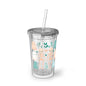 Cute and Spooky, Cute Ghosts Acrylic Cup, Fun Drink Tumbler, Halloween Party Cup, Whimsical Beverage Holder, Kids Gift, Reusable Travel Mug