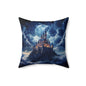 Enchanted Castle Decorative Pillow, Fantasy Home Decor, Gothic Accent Cushion, Stylish Throw Pillow, Gothic Gift Idea, Castlecore