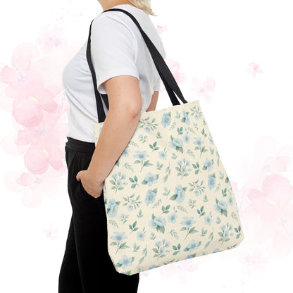 Floral Tote Bag, Stylish Shopper Bag, Reusable Grocery Tote, Floral Print Accessory, Ideal Gift for Her